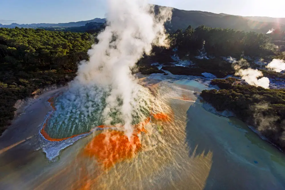 Geothermal park in rotorua