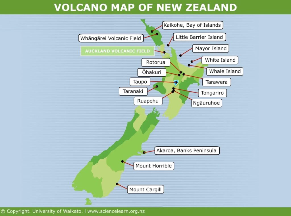NZ Volcanic Zones