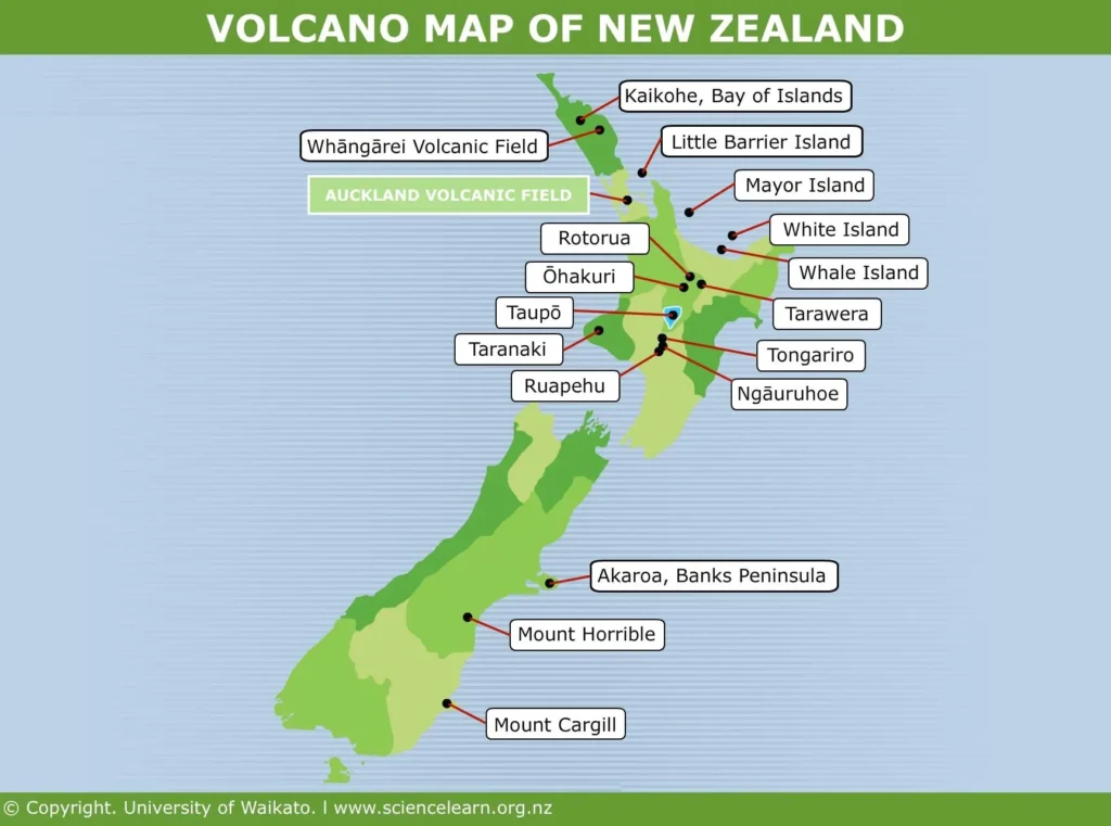 NZ Volcanic Zones