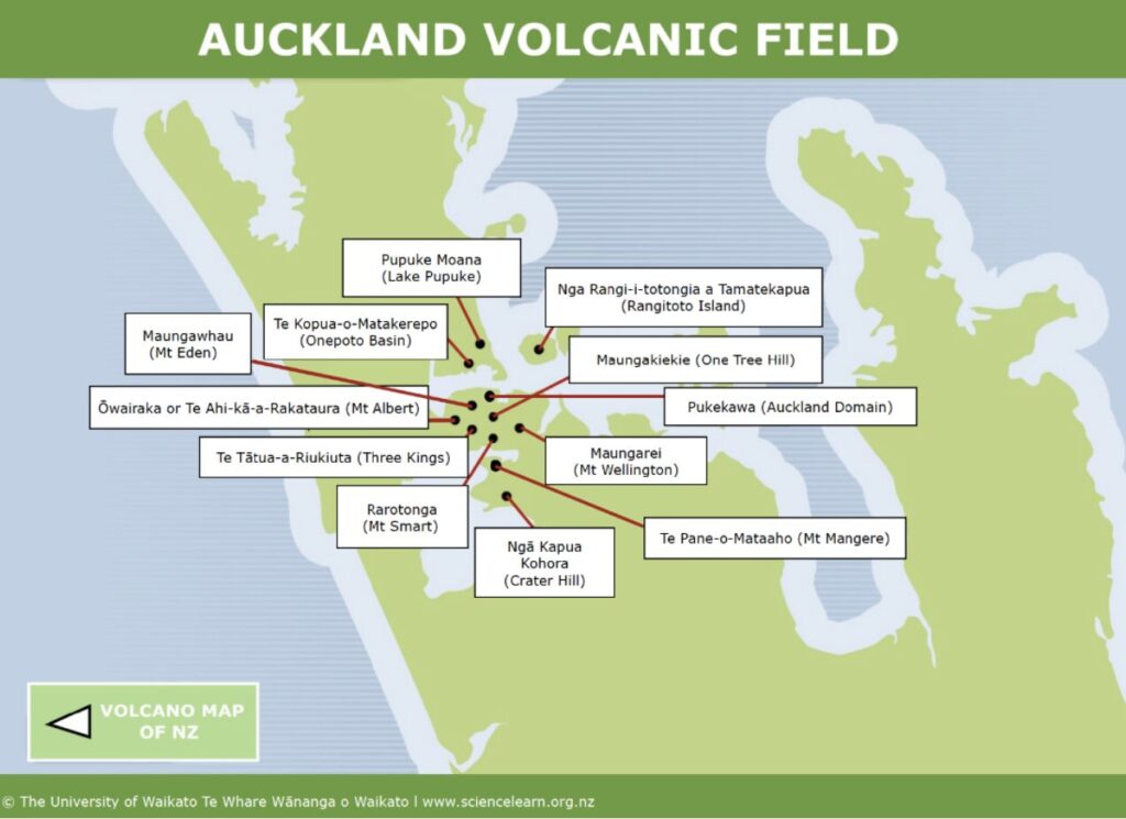 Volcano Map Auckland